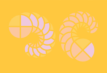 yellow geometric shapes background