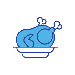 Chicken  icon vector stock illustration