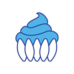 Cupcake  icon vector stock illustration