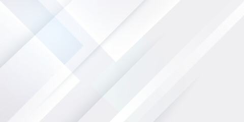 elegant abstract white banner background with shiny lines.eps10