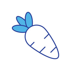 Carrot  icon vector stock illustration