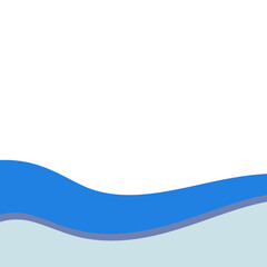 Wave Footer Shape Vector