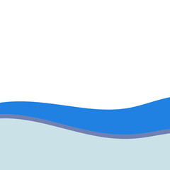 Wave Footer Shape Vector