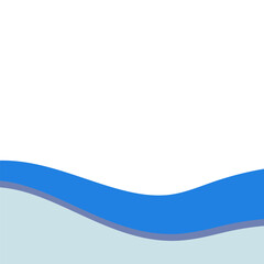 Wave Footer Shape Vector