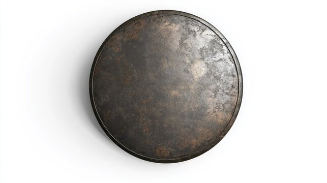 Rusty circular shield