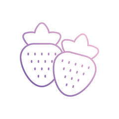 Strawberry icon vector stock illustration