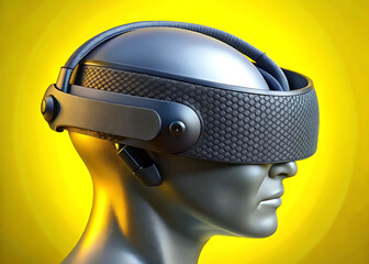 Wearable Synapse Amplifier Headband with AI Co-Processor – Futuristic Neurotech Device