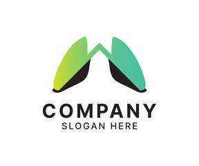 Lung logo icon colorful vector template design.