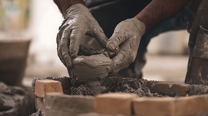 Hands Molding Clay in a Pottery Workshop
