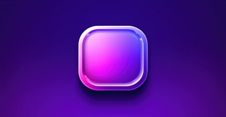Vibrant purple and pink mobile app development framework app icon with ui design prototype realistic detailed glossy style round square shape modern app icon bold vibrant color