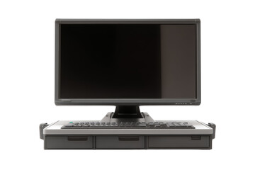 Fototapeta premium Isolated computer setup in office