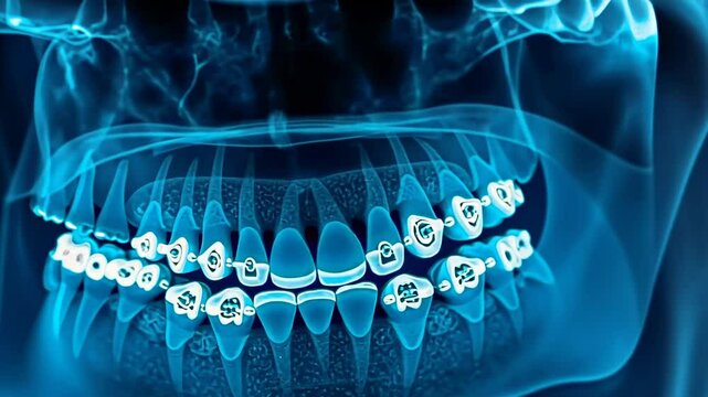 Braces dental, Orthodontic treatments, Teeth alignment. Oral health. Brackets correct uneven spacing. Retainers ensure lasting alignment. Hygiene practices prevent tooth decay.