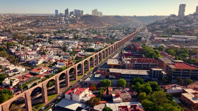 Aqueduct in Queretaro - Mexico 