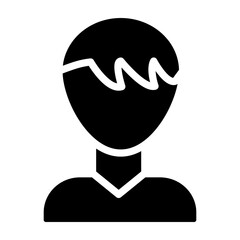 User Profile Vector Glyph Icon Design