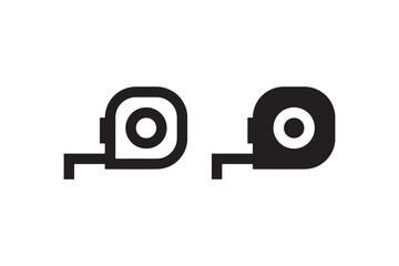 Tape measure icon for construction tools Vector