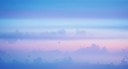 Fototapeta premium Delicate Sky Gradient Featuring Muted Hues and Dreamy Cloud Formations