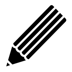 Pencil Vector Glyph Icon Design