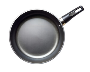 Top View of Frying Pan isolated on transparent background