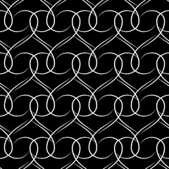 Abstract monochrome seamless pattern for wave line