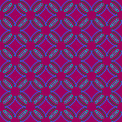 Arabic colorful seamless pattern on pink