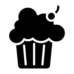 Muffin Vector Glyph Icon Design