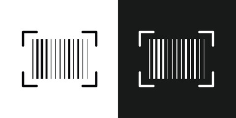 Barcode isolated on white background, Code stripes sticker, Barcode labels, customers qr code, Simple fake bar code, Bar code for web design, Barcode product distribution icon in eps 10.