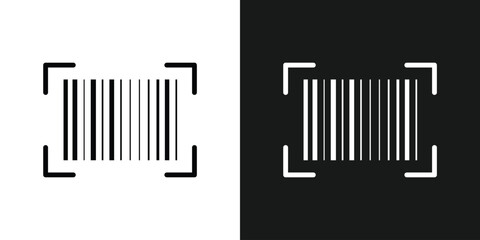 Barcode product distribution icon. Vector illustration on isolated transparent background. Business concept barcode pictogram in eps 10.