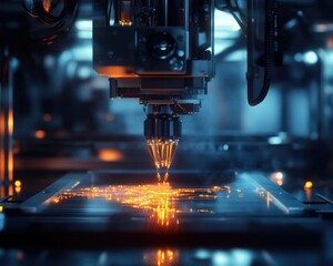 Modern industrial metalworking machine process