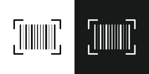 Barcode product distribution icon. Vector illustration on isolated transparent background. Business concept barcode pictogram in eps 10.