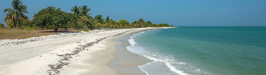 Tropical Palm Trees on a Sunny Beach in Mexico – Perfect Summer Escape and Vacation Vibes