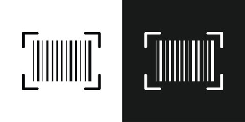 Barcode icon. Barcode vector icon. Simple fake bar code. Bar code for web design. Barcode product distribution icon. Vector illustration isolated on white background. Business concept barcode in eps10