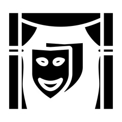 Pantomine Vector Glyph Icon Design