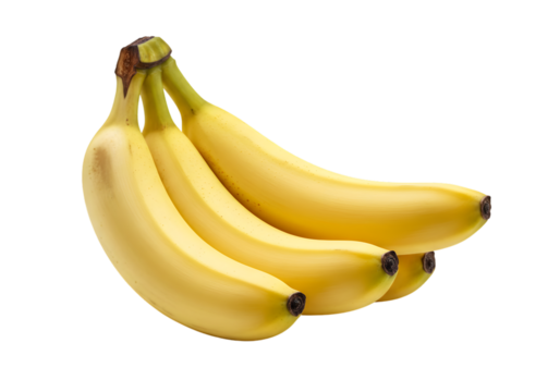 Fresh Ripe Bananas: High-Quality Image for Your Project transparent background