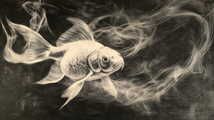 there are many goldfish swimming in the water with a lot of fish, floating goldfish