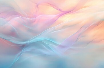 Obraz premium A dreamy abstract background with softly blurred flowing lines and curves