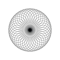 abstract black and white vector illustration