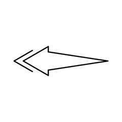 arrow direction to the left illustration	