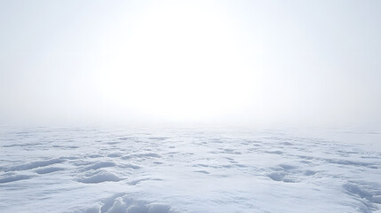 Obraz premium Endless snowy horizon scene winter landscape nature photography bright white background peaceful environment