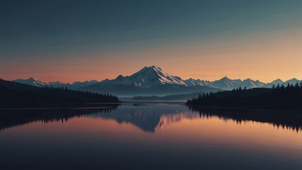 sunrise in the mountains