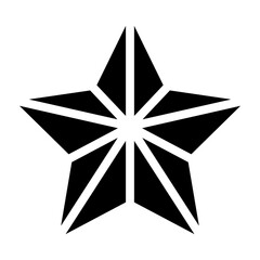 Star Vector Glyph Icon Design
