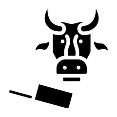 Qurbani Vector Glyph Icon Design