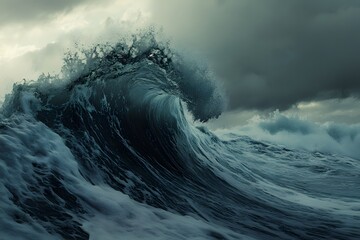 Dynamic Ocean Wave with Smooth Curving Flow