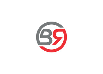 BR letter logo design with vector icon template
