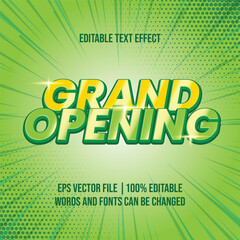 Super Sale discount yellow green text, Editable text effect