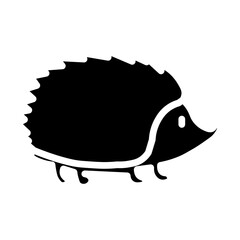 Hedgehog Vector Glyph Icon Design