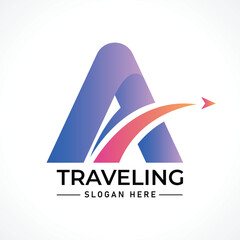 Traveling tour holiday trip summer logo
