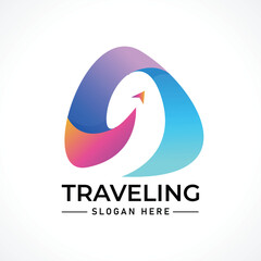 Traveling tour holiday trip summer logo
