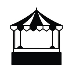 Naklejka premium circus tent vector illustration