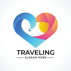 Traveling tour holiday trip summer logo
