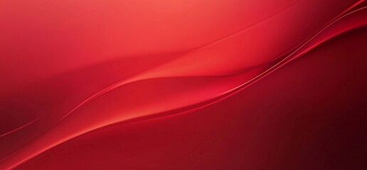 Red Abstract Flowing Curves